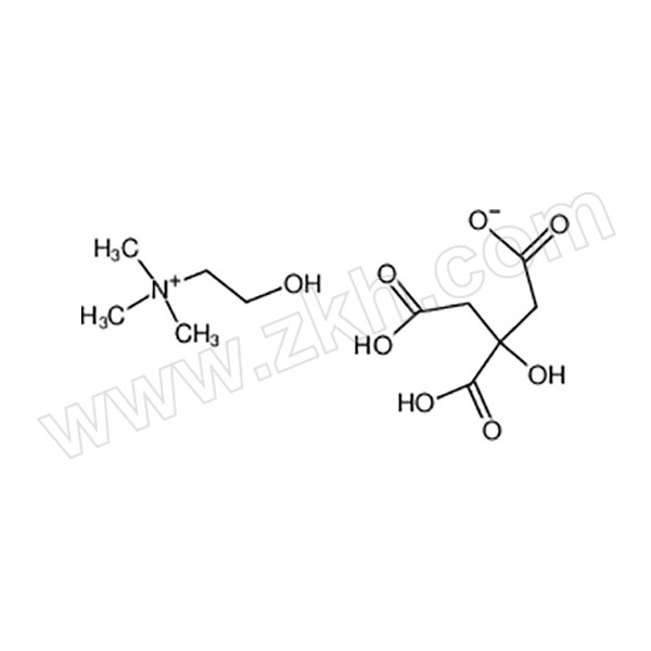 RHAWN/罗恩 柠檬酸二氢胆碱 R051185-500g CAS号77-91-8 98% 1瓶