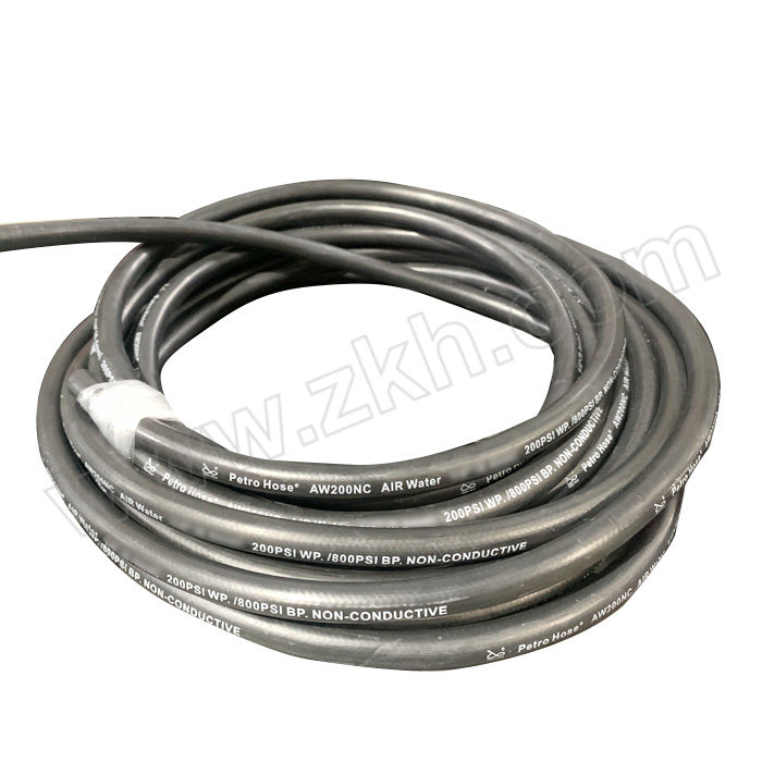 PETROHOSE/帕卓 AirWaterNC系列水气橡胶管 AA01-16BK-PH-AW200NC 1" 黑色 60m 1卷