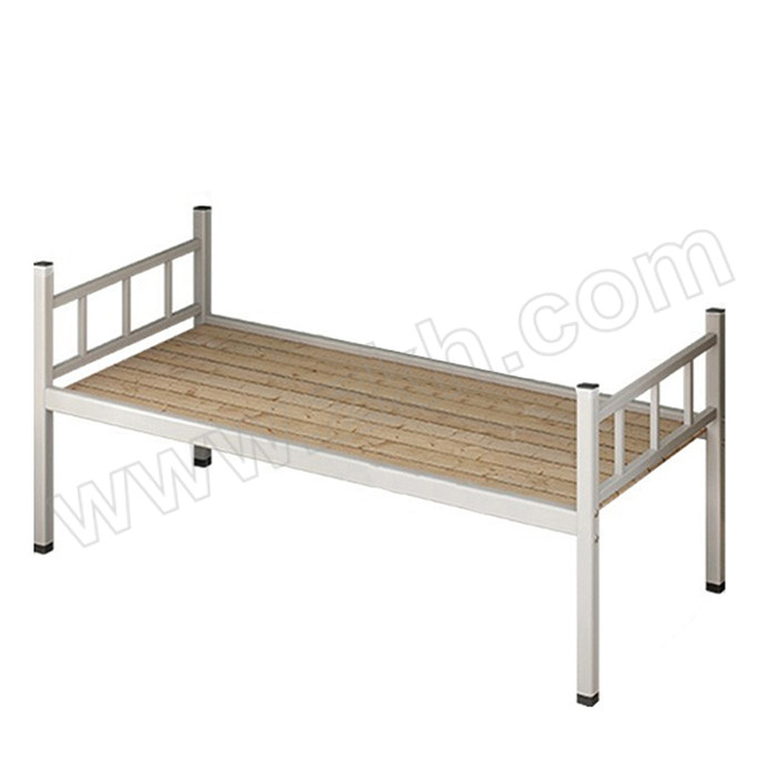 SHUANGXIN/双信 宿舍方管单人床加厚款实木床板 XX-FGDM-1500HZ 尺寸2000×1500×750mm 1张