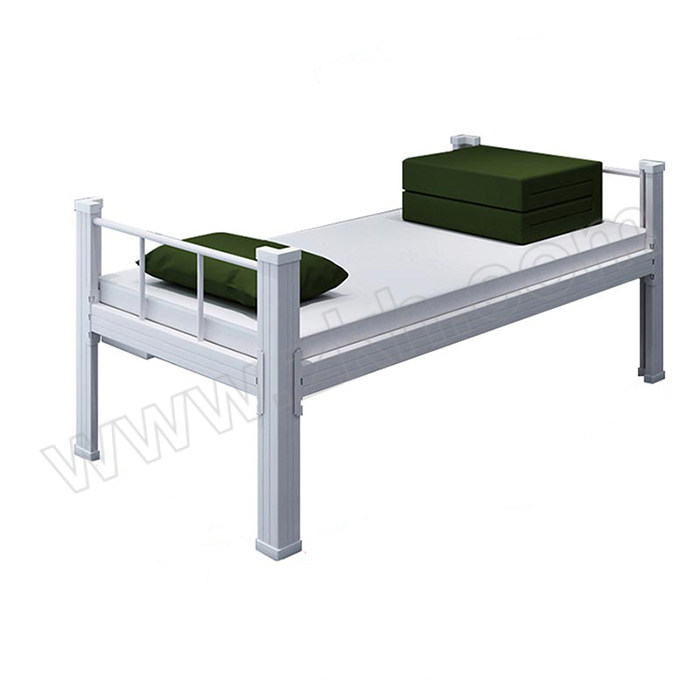 SHUANGXIN/双信 宿舍型材单人床加厚款实木床板含五公分床垫 XX-XCDM-1000H-5Z 尺寸2000×1000×750mm 1张