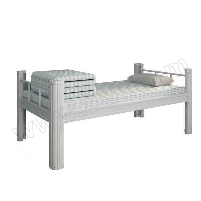 SHUANGXIN/双信 宿舍型材单人床加厚款实木床板含五公分床垫 XX-XCDM-1200H-5Z 尺寸2000×1200×750mm 1张