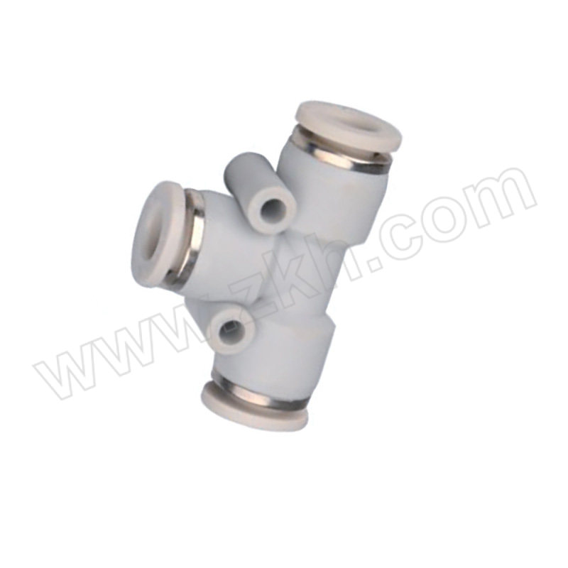 ZKH/震坤行 PE系列T型三通管接头 PE6 1个