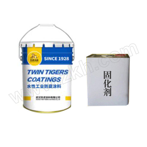 TWIN TIGERS/双虎 高固含环氧地坪漆 艳绿 主剂20kg+固化剂5kg每组 1千克
