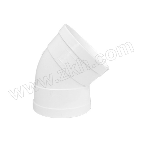 JUNTIAN/钧天 PVC-U排水45°弯头 dn250 白色 1个