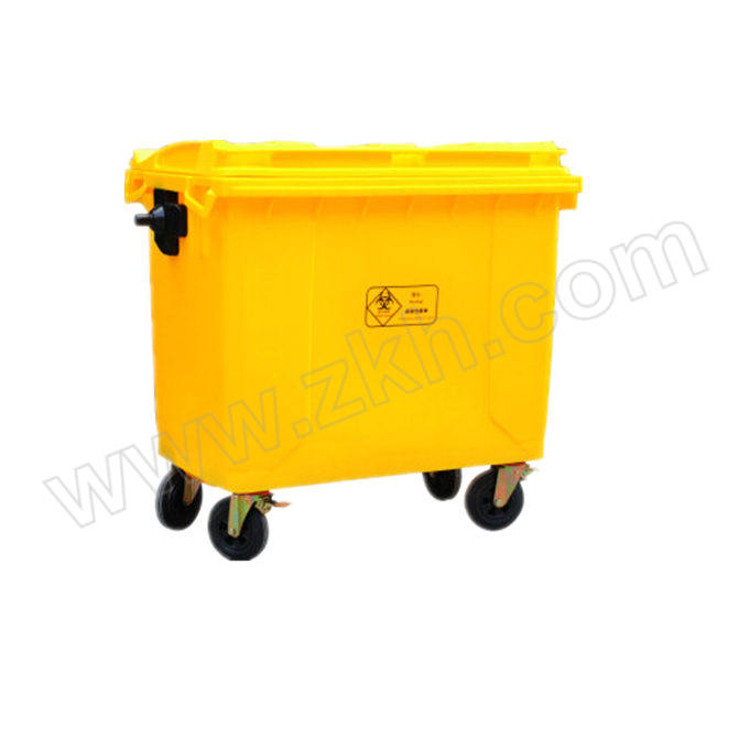 JYK/景远康 环保垃圾车 1100L 135×103×128cm 黄色 1个