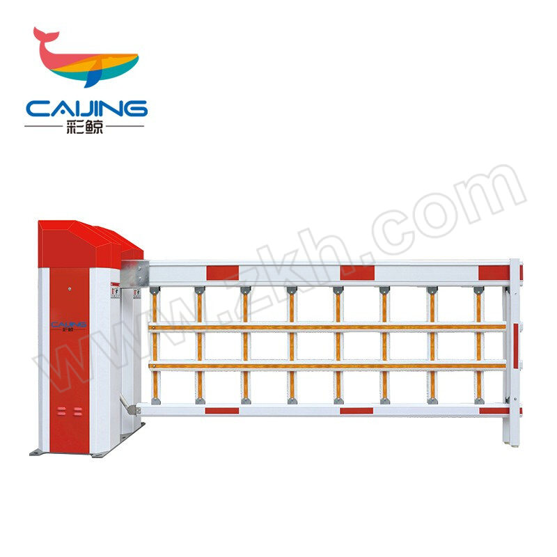 CAIJING/彩鲸 智能学校小区空降闸智能道闸系统 CJ-KJZ13400 红白色 右抬杆 闸杆长度4m 1台