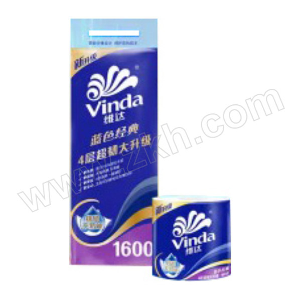 VINDA/维达 蓝色经典卷筒卫生纸 V4068-A 四层 160g每卷 1提