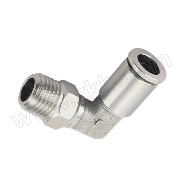 ZHENGMI/正密 304不锈钢气源管快插接头 PL12-03 快插12mm-外螺纹PT3/8 1只