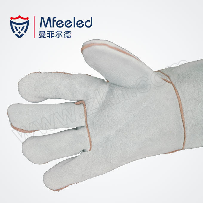 MFEELED/曼菲尔德 牛皮防护电焊手套 MS5-1 均码 长33cm 1副