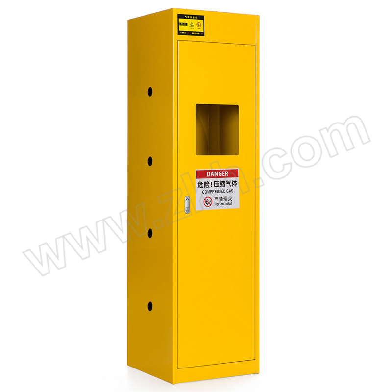 YIFENGRONG/亿丰融 黄色无报警功能单瓶防爆气瓶柜 QPG-HW-1 500×450×1900mm 1台