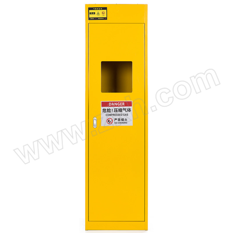 YIFENGRONG/亿丰融 黄色无报警功能单瓶防爆气瓶柜 QPG-HW-1 500×450×1900mm 1台