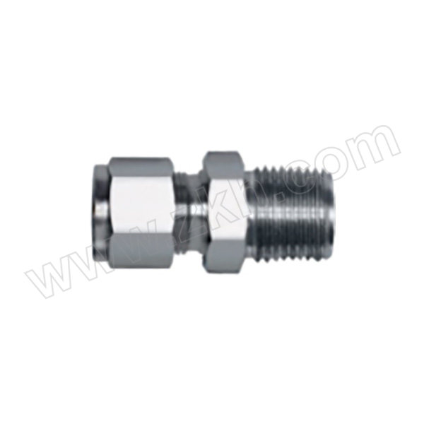BI/布劳宁 公制管NPT外锥螺纹直通 N2404-12mm-08-SS 1个