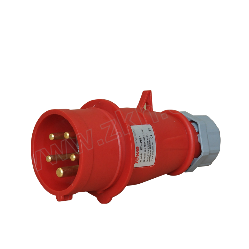 TOWE/同为 防水航空工业插头连接器 IPS-P516 IP44 16A 五芯 公头 1包