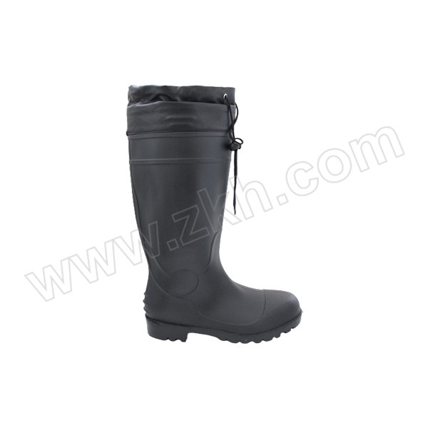 LONFEI/龙飞 加厚PVC保暖高筒雨靴 LF-340 42码 黑色 加棉 1双