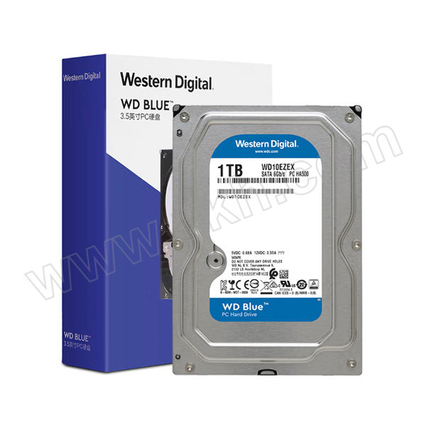 WD/西部数据 台式机机械硬盘 WD10EZEX 1TB 两年质保 1个