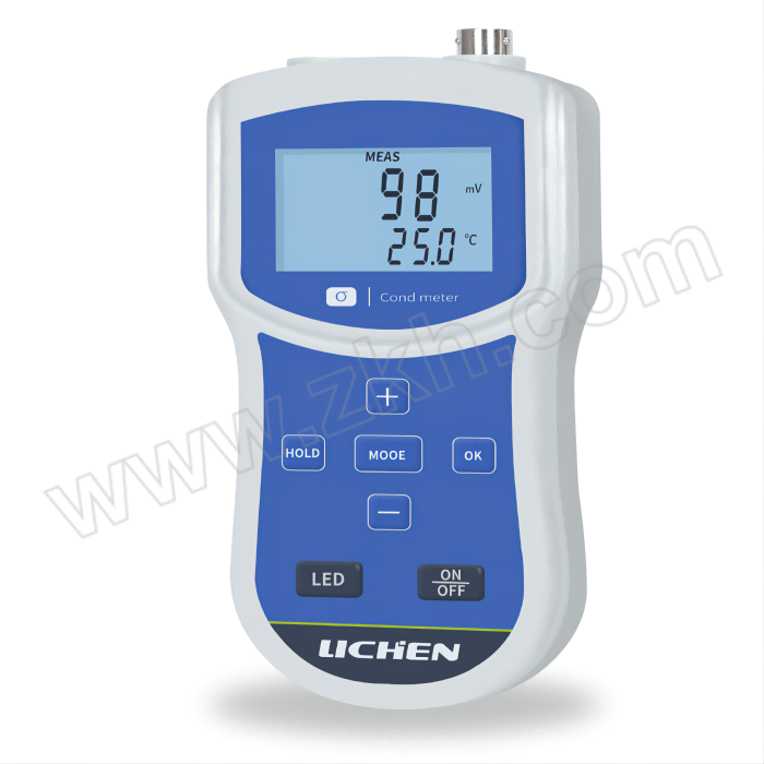 LICHEN/力辰 便携式电导率仪 LC-DDB-1A 测量范围0~19.99μS/cm 20~199.9μS/cm 200~1999μS/cm 2~9.99mS/cm 0~60℃ 1个