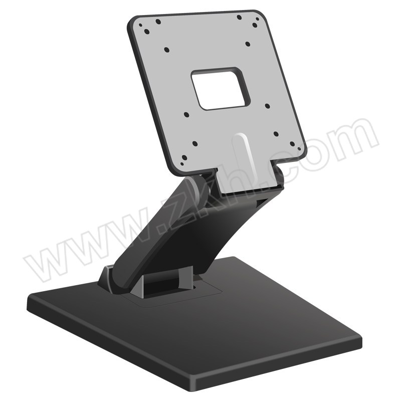 HILLPORT/三策 电脑显示器折叠底座桌面通用增高架 DZ11 黑色 方底盘款 1套
