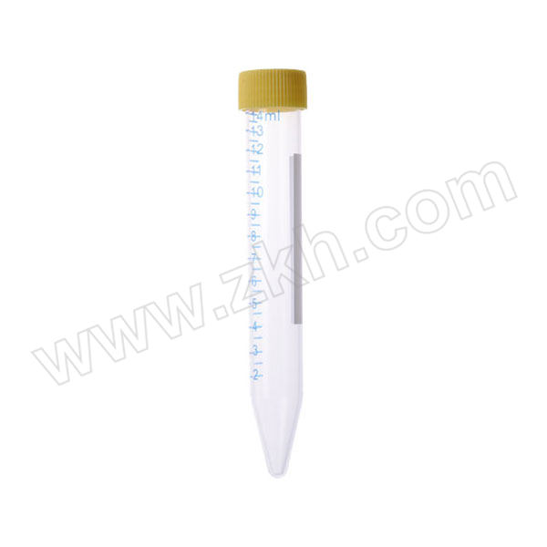 BBI 离心管 F606888-9001 15mL PP材质 黄色盖 锥底 螺旋盖 带刻度 1箱