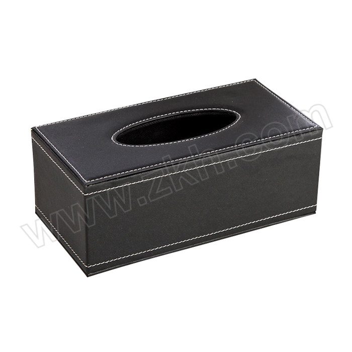 LAUTEE/兰诗 皮质抽纸盒 FW2255 黑色 24×12×9.5cm 1个
