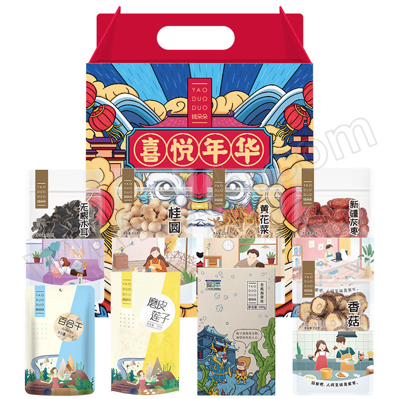 YAODUODUO/姚朵朵 喜悦年华干货礼盒 1.78kg 1盒
