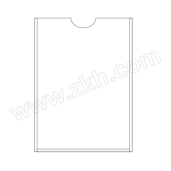 QXSIGN/标识牌专家 亚克力插卡盒 QS-1080A1 外尺寸1.8×302×221mm 内尺寸297×210mm 约A4 竖款 单层 1个