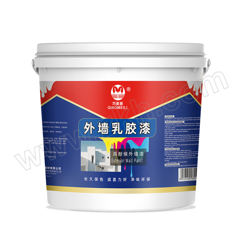 QIAOMEILI/巧美丽 外墙乳胶漆 虞诚色 20kg 1桶