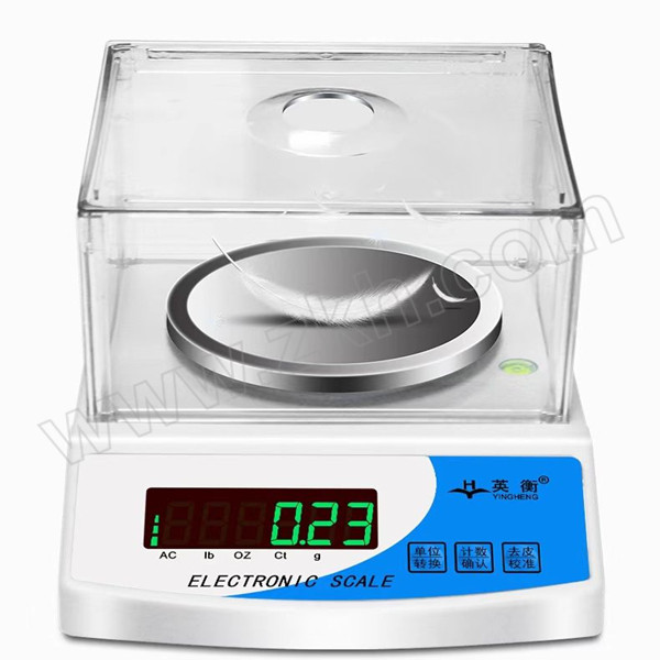 YH/英衡 带防风罩计重计数天平秤 3kg-0.01g 秤盘尺寸φ130mm 1台