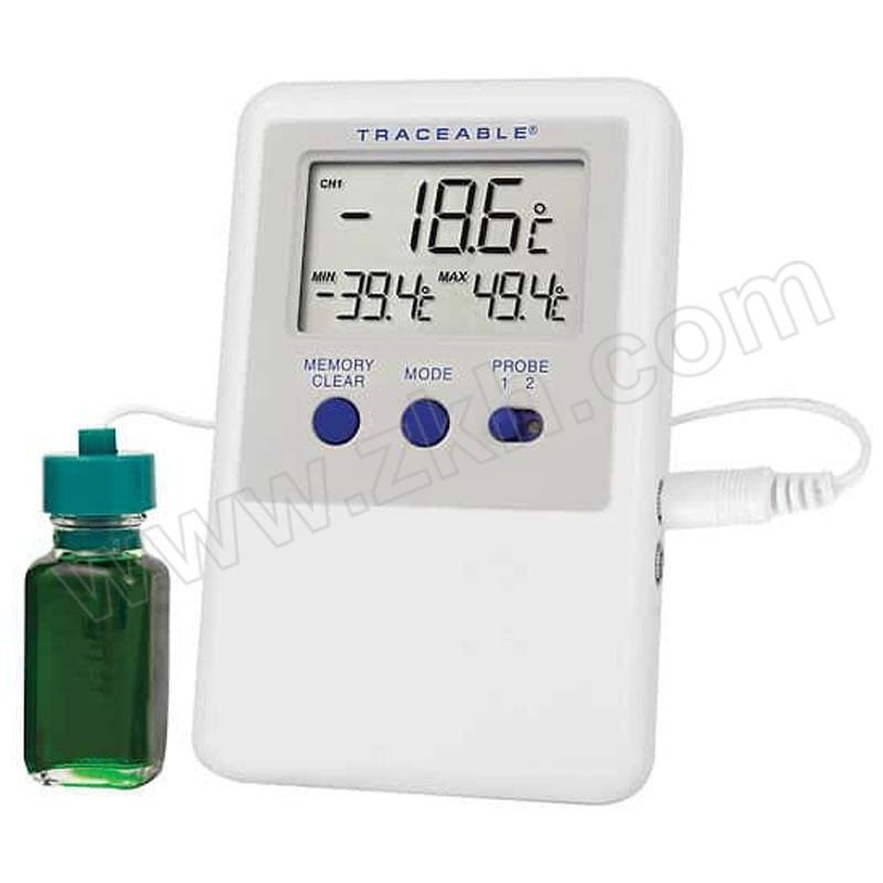 TRACEABLE 冰箱/冰柜温度计-带出厂校准证书（非第三方检测报告） 98767-54 入瓶式探头/单探头 -50~70℃ 1个