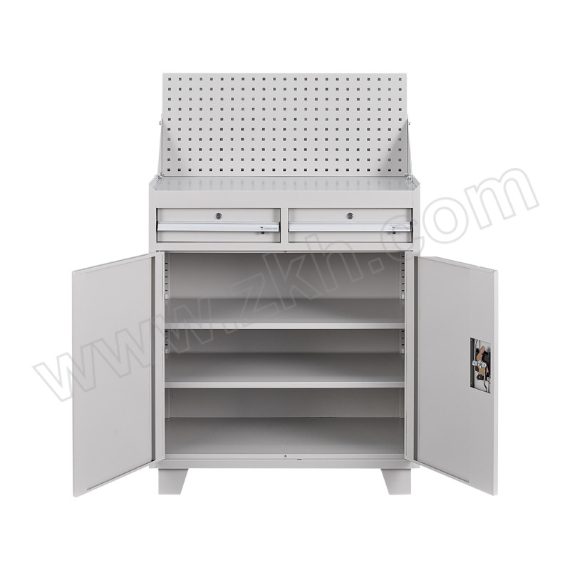 JTSG/京图尚冠 二抽工具柜带工具挂板 TB761 尺寸900×420×1450mm 灰白色 承载100kg 1台