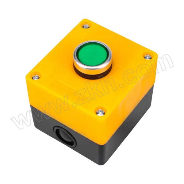 HJUN/汇君 自复位按钮套件盒 anh-1-010 绿色自复位按钮+一位按钮防溅盒 1套