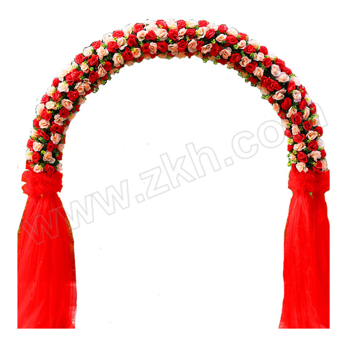 FANJIA/繁佳 装饰拱门 LZJ-拱形 香槟色+大红色 250×230cm 1个