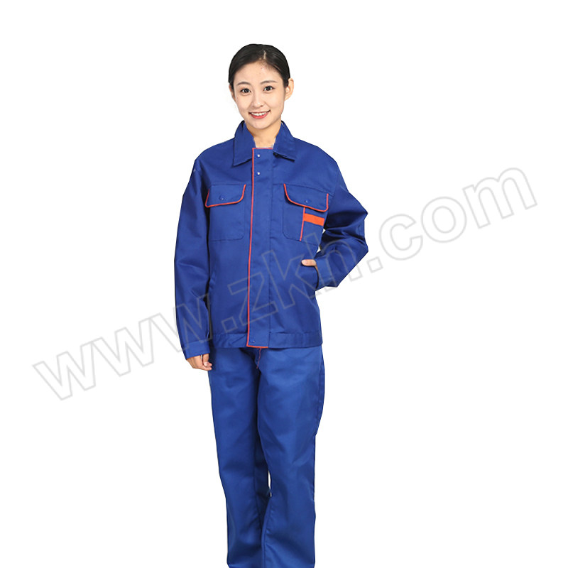 CNMF/谋福 春秋季电焊工作服套装 宝蓝色 L 含上衣×1+裤子×1 1套