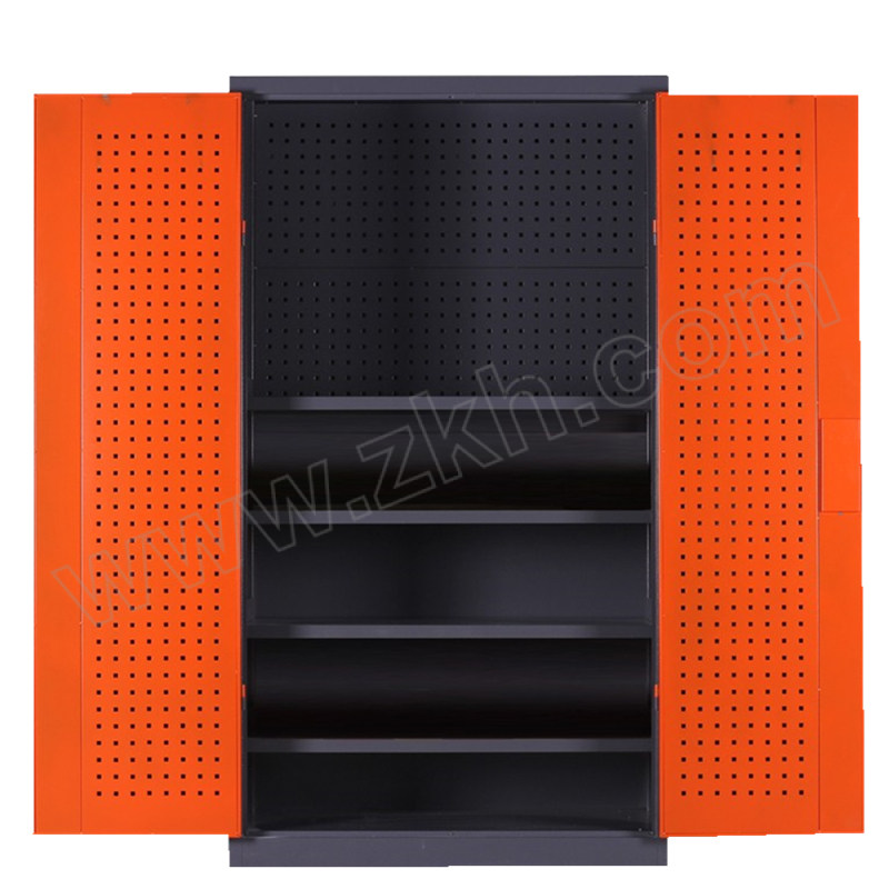 RM 灰套橘色对开门五层工具柜带挂板 GJG-17 尺寸1000×500×1800mm 承载100kg 1台