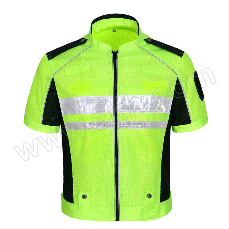 ZYE/者也 夏季反光网眼骑行服短袖 200512-3 3XL 荧光绿 1件