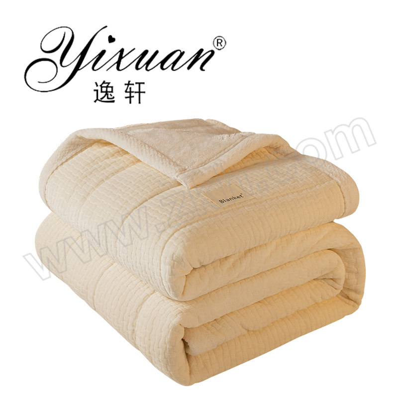 YIXUAN/逸轩 加厚夹棉绗绣盖毯 LDKN202209221020 120×200cm 1条
