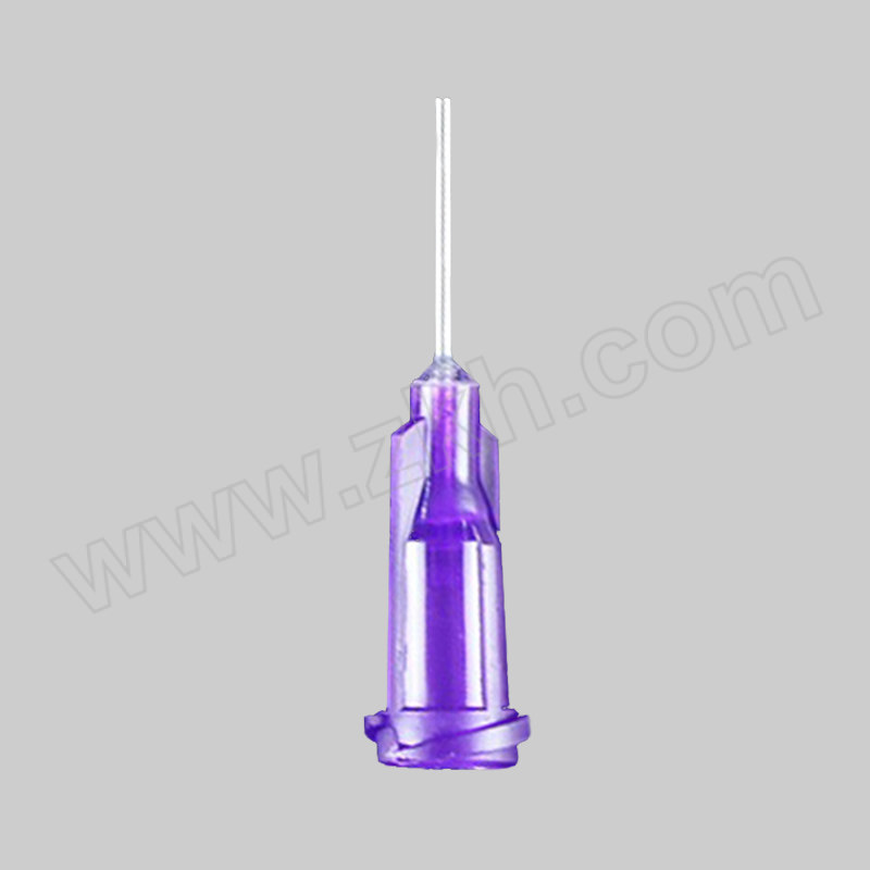 HYSTIC/海斯迪克 gnjz-5406系列塑座点胶针头 21G 内径0.51mm 紫色 管长13mm 100个 1包