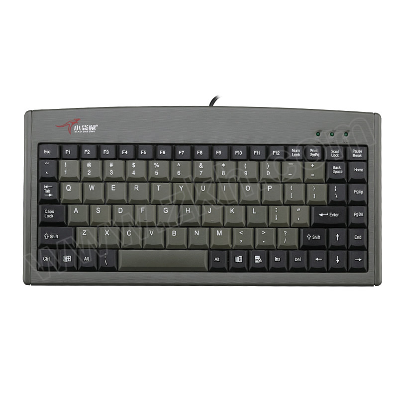 XIAODAISHU/小袋鼠 有线键盘外接工控机 DS-3000 USB接口 灰色 1个