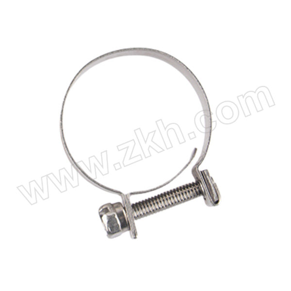 ZKH/震坤行 似DIN3017-5 迷你强力箍 不锈钢304 本色 28~30mm 1个