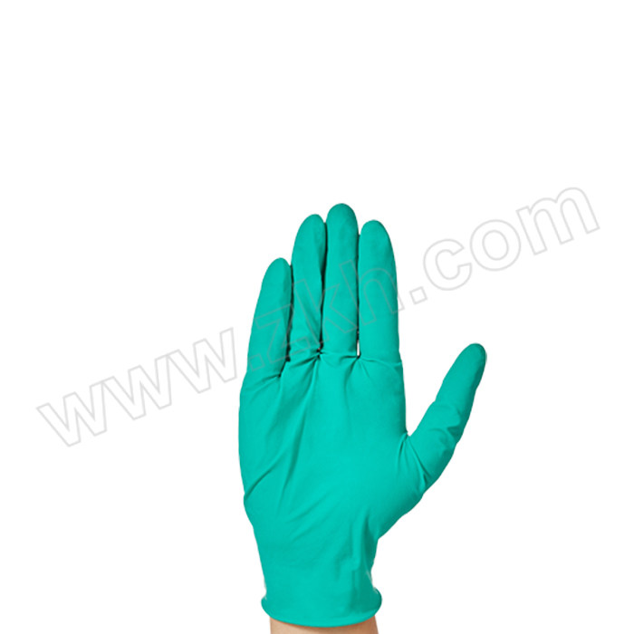 BKMAMLAB 实验室绿色芦荟乳胶手套 110601018 S码 无菌 独立包装 1盒