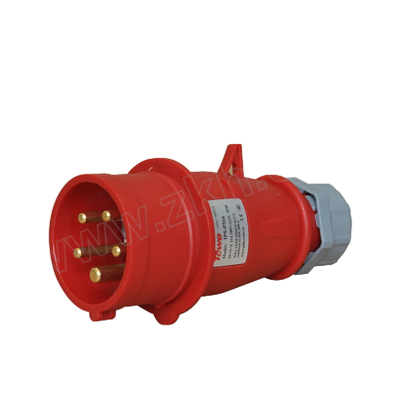 TOWE/同为 防水航空工业插头连接器 IPS-P532 IP44 32A 五芯 公头 1个