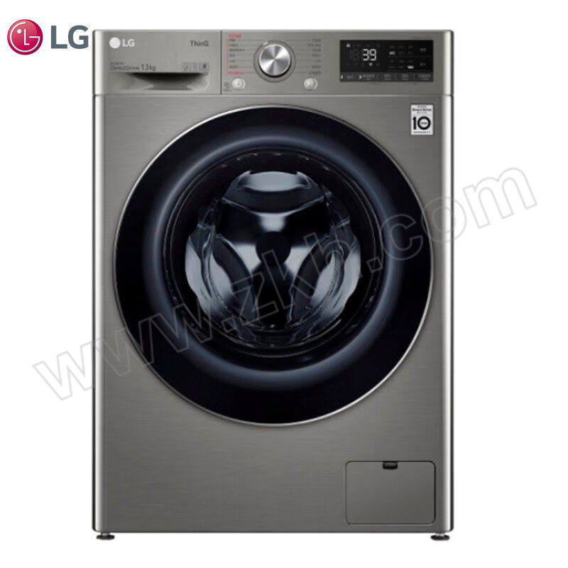 LG 滚筒洗衣机 FCW13Y4P 13kg大容量 钛空银 含基础安装 1台