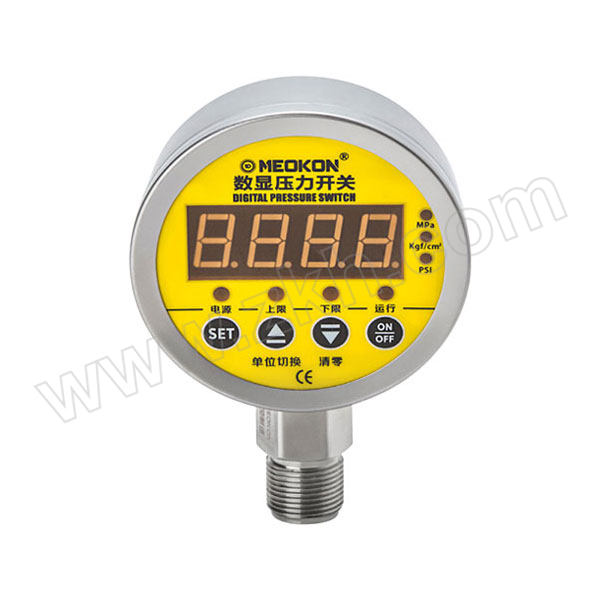 MEOKON/铭控 数显压力开关 MD-S828E φ80mm/0~1MPa/G1/2/24V供电/精度0.5%FS/4~20mA输出 1只