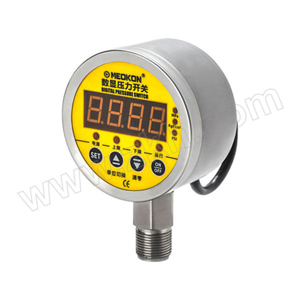 MEOKON/铭控 数显压力开关 MD-S828E φ80mm/0~1MPa/G1/2/24V供电/精度0.5%FS/4~20mA输出 1只