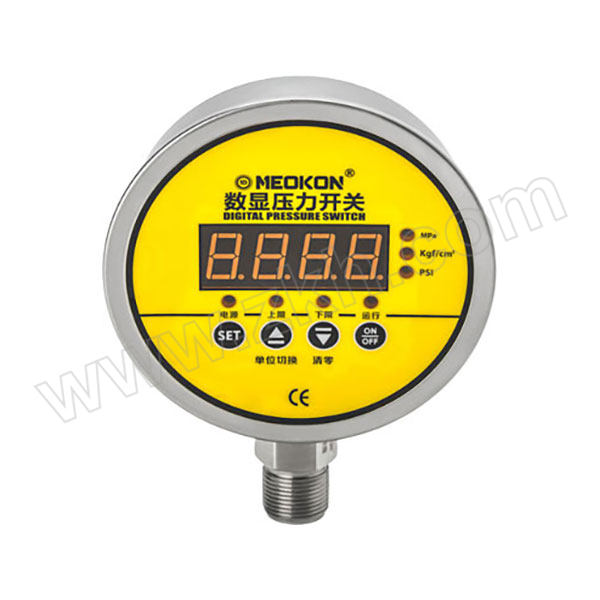 MEOKON/铭控 数显压力开关 MD-S928E φ100mm/0~100kPa/M14×1.5/24V供电/精度0.5%FS/4~20mA输出 1只