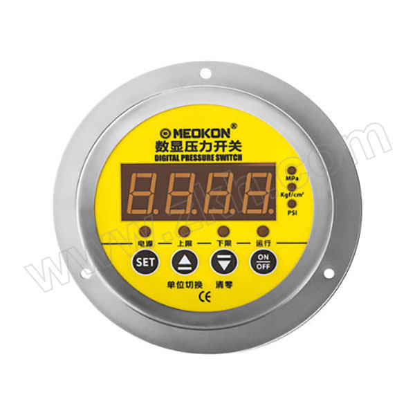 MEOKON/铭控 数显压力开关 MD-S828Z φ80mm/0~1MPa/G1/4/24V供电/精度0.5%FS/4~20mA输出/轴向 1只