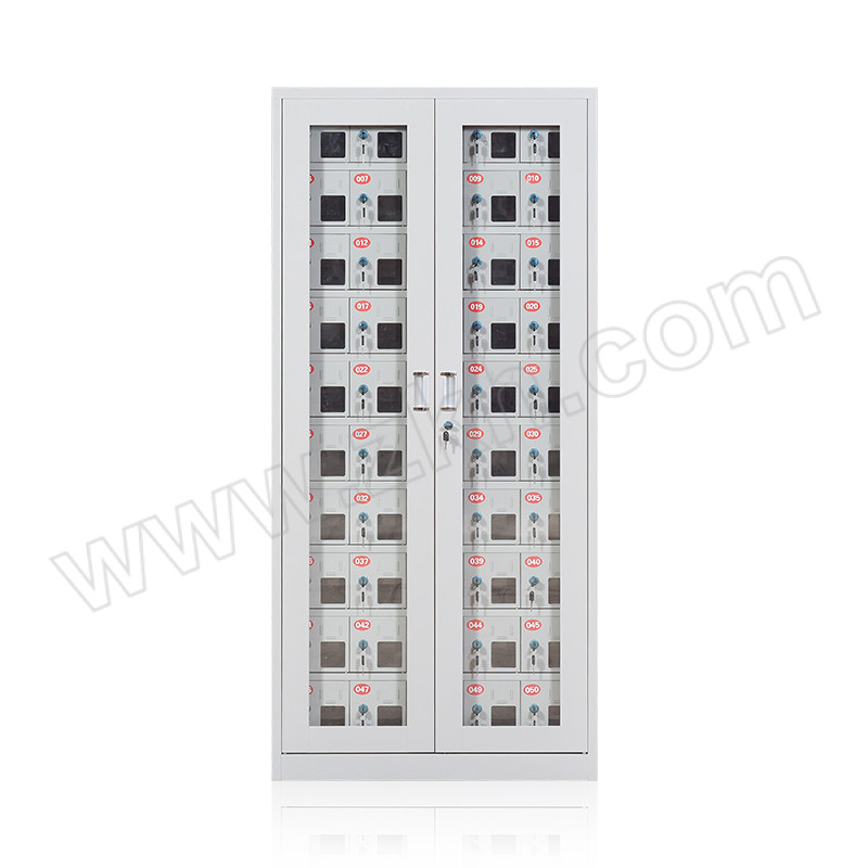 RM 50门外玻璃门手机存放充电柜 SJCDG-12 尺寸850×350×1835mm 灰白色 1台