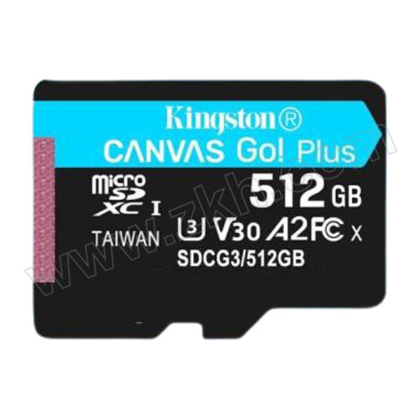 KINGSTON/金士顿 TF(Micro SD)存储卡 SDCG3/512GB 读速170MB/s 1个