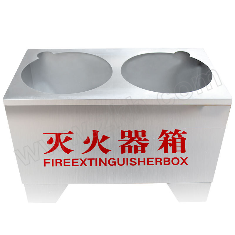 YUETONG/月桐 304不锈钢灭火器箱底座 YT-MHQ5 420×200×220mm 银色 可放置2具5kg灭火器 1个