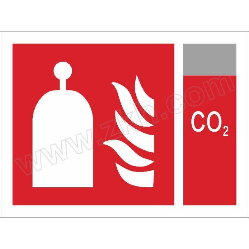 XCC/鑫诚程 海事船舶平台IMO标识牌 CO2施放站 200×200mm 优质工程塑料 1张