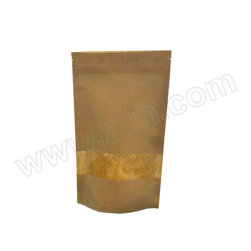 YY/亚元 牛皮纸开窗自立自封袋 npzkczida12 尺寸220×310+50mm 厚度单面14丝 50个/件 1件